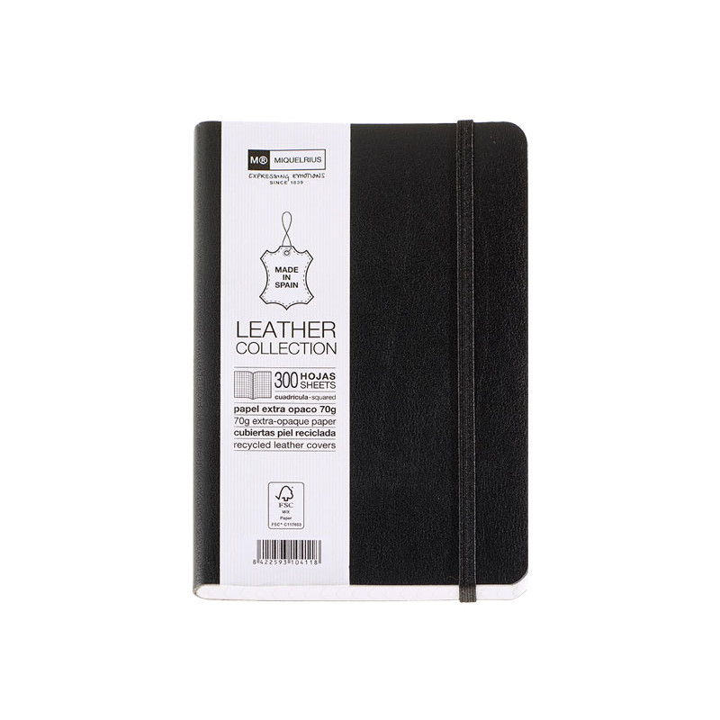 CUADERNO MIQUEL RIUS NOTEBOOK FLEXIBLE PIEL 8º CON ÍNDICE 300h 5x5 CUADERNO MIQUEL RIUS NOTEBOOK FLEXIBLE PIEL 8º CON ÍNDICE 300h 5x5