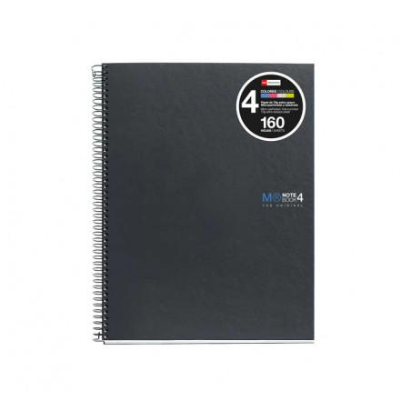 CUADERNO MIQUEL RIUS NOTEBOOK 4 A5 BASIC GRAFITO HORIZONTAL
