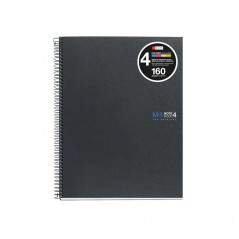 CUADERNO MIQUEL RIUS NOTEBOOK 4 A4 BASIC GRAFITO HORIZONTAL