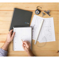 CUADERNO MIQUEL RIUS NOTEBOOK 4 A4 BASIC GRAFITO HORIZONTAL