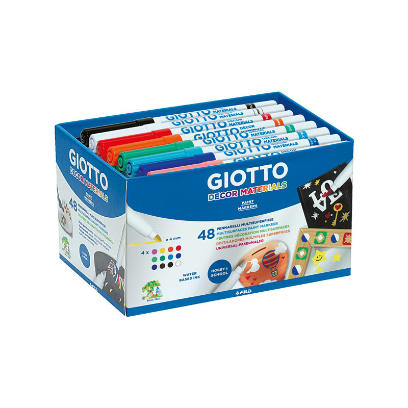 SCHOOLPACK 48 ROTULADORES GIOTTO DECOR MATERIALS