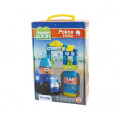 CAJA 18 PIEZAS MINILAND "SUPER BLOCKS: ESTACIÓN POLICIA"