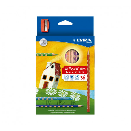 ESTUCHE 36 LÁPICES LYRA GROOVE SLIM SURTIDO