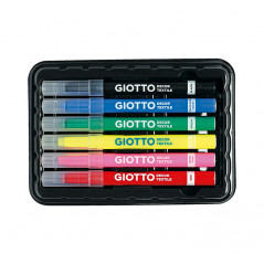 ESTUCHE 6 ROTULADORES GIOTTO DECOR TEXTILE