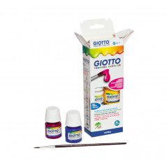 ESTUCHE 6 BOTES TÉMPERA ESCOLAR GIOTTO 25ml + PINCEL