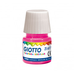 ESTUCHE 6 BOTES TÉMPERA ESCOLAR GIOTTO 25ml + PINCEL