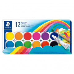 ESTUCHE 12 PASTILLAS ACUARELAS STAEDTLER