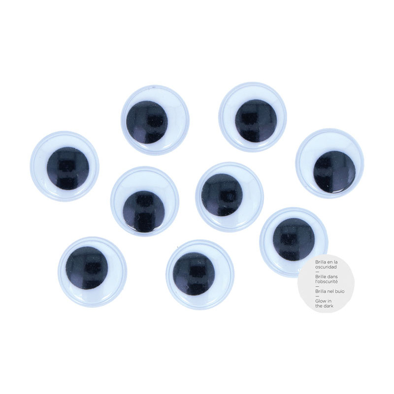 BOLSA 12 OJOS MÓVILES INNSPIRO ADHESIVOS FLUORESCENTES Ø18mm BOLSA 12 OJOS MÓVILES INNSPIRO ADHESIVOS FLUORESCENTES Ø18mm