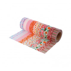 SET 10 CINTAS WASHI TAPE INNSPIRO SERIE FLORAL