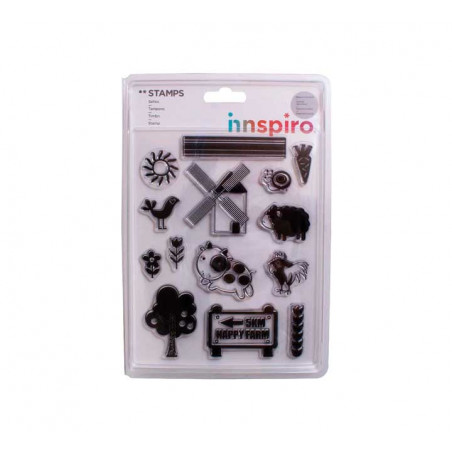 SELLOS ACRÍLICOS INNSPIRO "ANIMALES GRANJA"