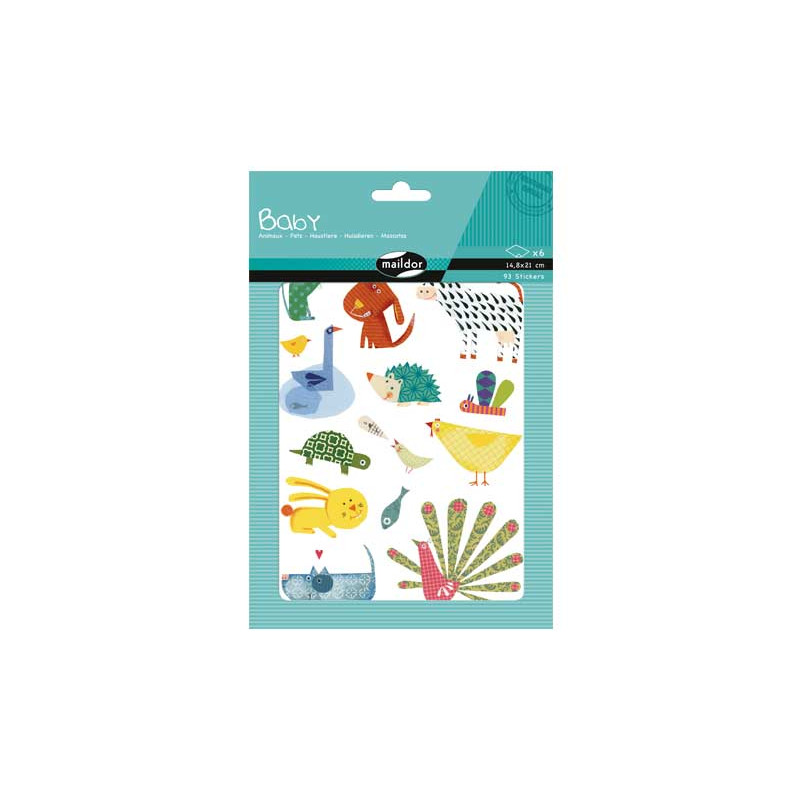 BLÍSTER 93 PEGATINAS BABY MAILDOR "ANIMALES" BLÍSTER 93 PEGATINAS BABY MAILDOR "ANIMALES"