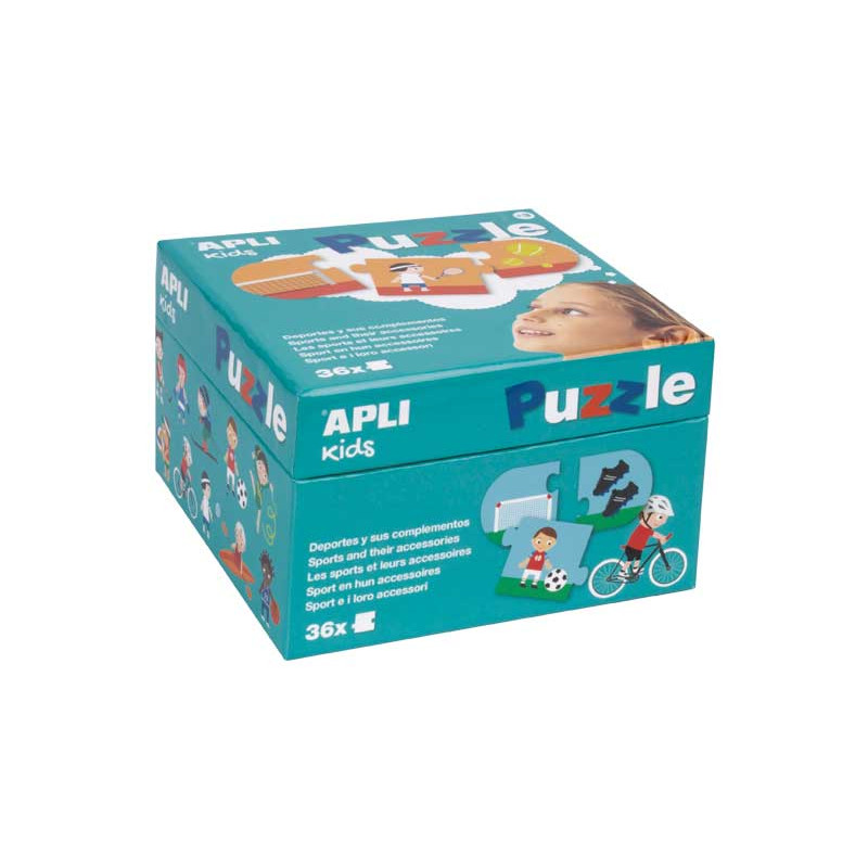 PUZZLE APLI KIDS "DEPORTES Y COMPLEMENTOS"