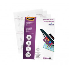 PACK 25 FUNDAS BRILLO FELLOWES PARA PLASTIFICAR A5 80 MICRAS