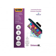 PACK 25 FUNDAS BRILLO FELLOWES PARA PLASTIFICAR A4 80 MICRAS