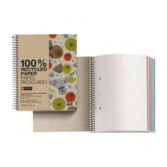 CUADERNO MIQUEL RIUS NOTEBOOK 4 "ECOBIRDS" 120h A4