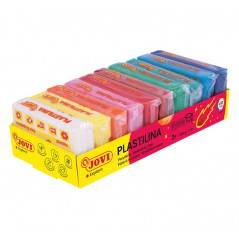 CAJA 10 PASTILLAS PLASTILINA JOVI 50gr