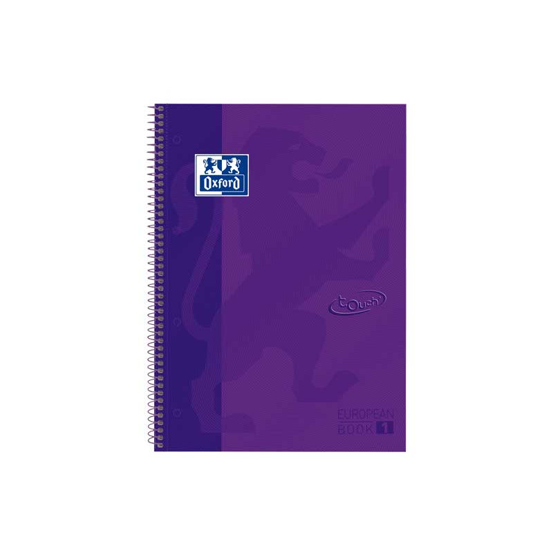 CUADERNO OXFORD "EUROPEANBOOK 1 TOUCH" A4+ 80h