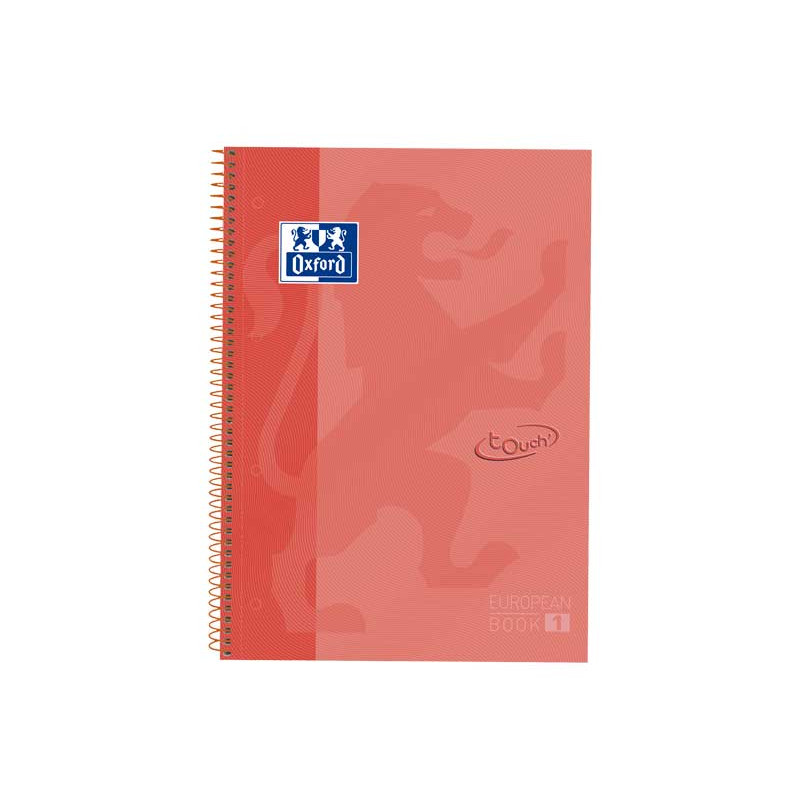 CUADERNO OXFORD "EUROPEANBOOK 1 TOUCH" A4+ 80h