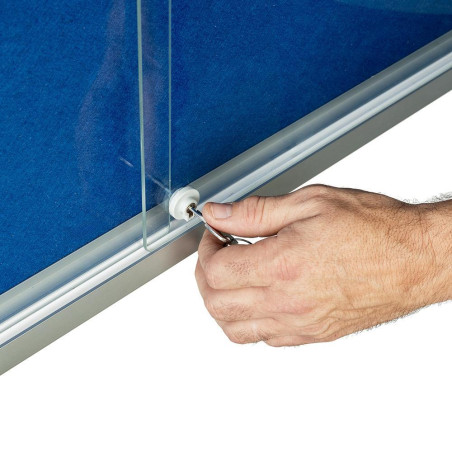 VITRINA INTERIOR HORIZONTAL ROCADA 94x68cm TAPIZADA