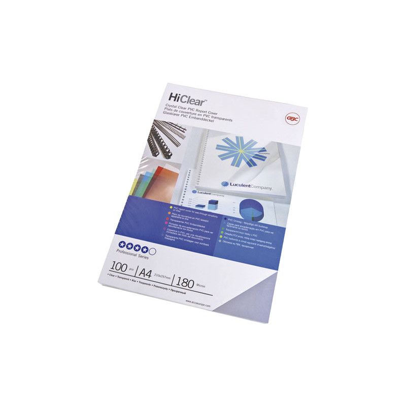 CAJA 100 CUBIERTAS GBC IBICLEAR 180 MICRAS A3 CAJA 100 CUBIERTAS GBC IBICLEAR 180 MICRAS A3