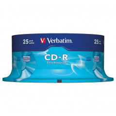 BOBINA 25 CD-R VERBATIM 52X 700MB DATALIFE