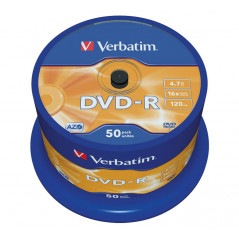 BOBINA 50 DVD-R VERBATIM 16X 4.7GB ADVANCED AZO