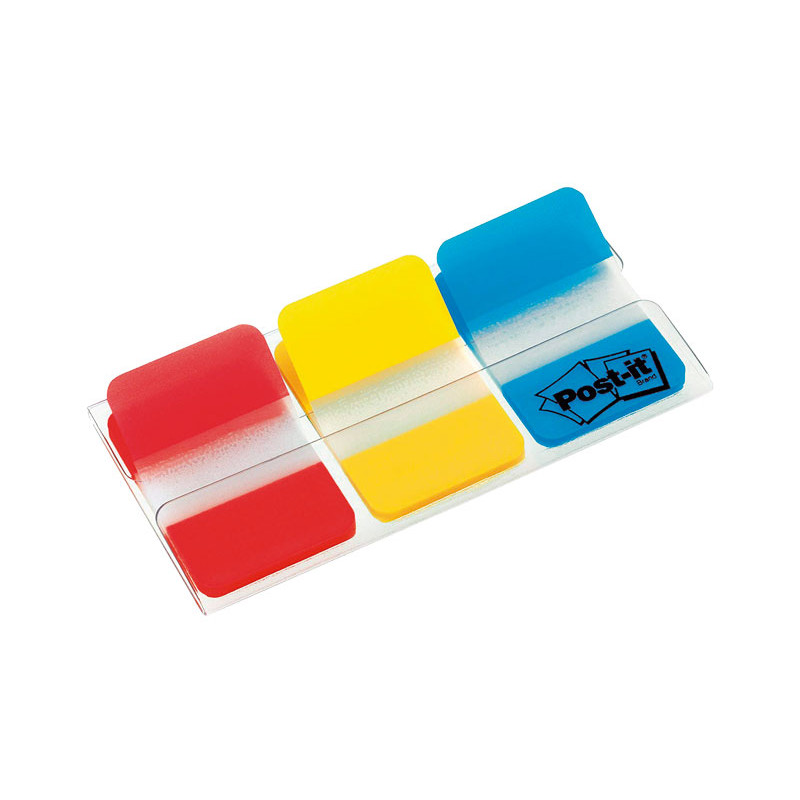 PACK 3 DISPENSADORES POST-IT INDEX RÍGIDOS 25,4x38,1mm