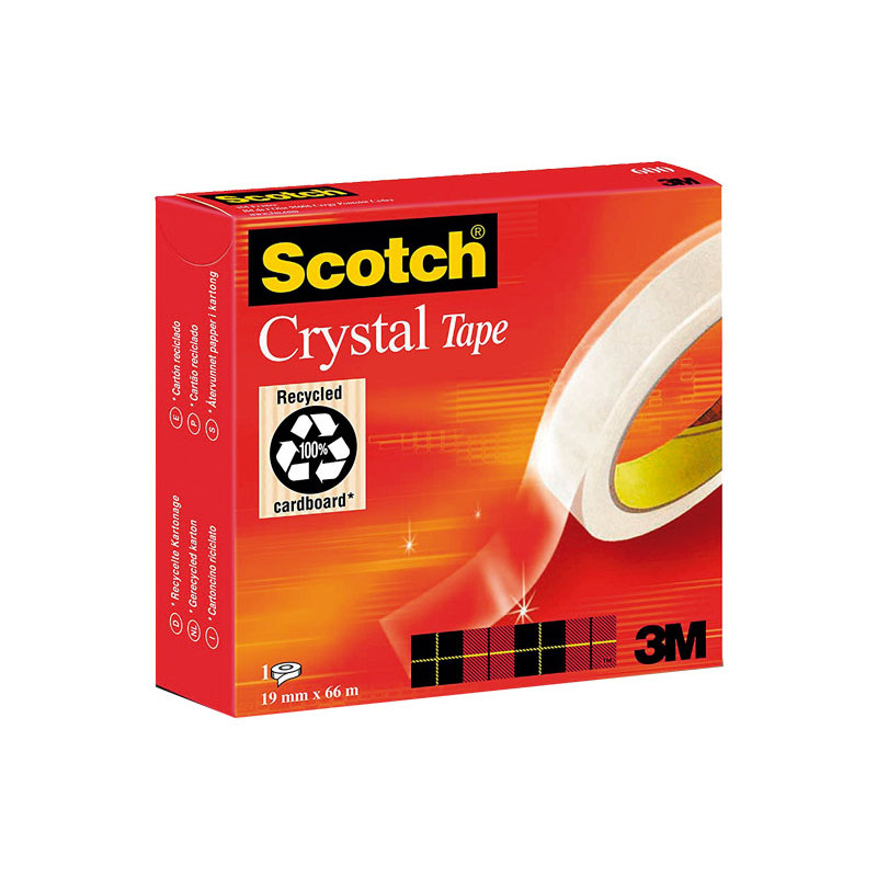 CINTA ADHESIVA SCOTCH CRYSTAL 19mm x 66m