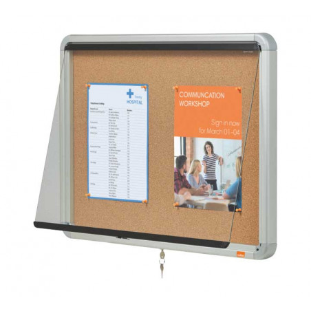 VITRINA NOBO CON FONDO DE CORCHO 69.2x75.2cm