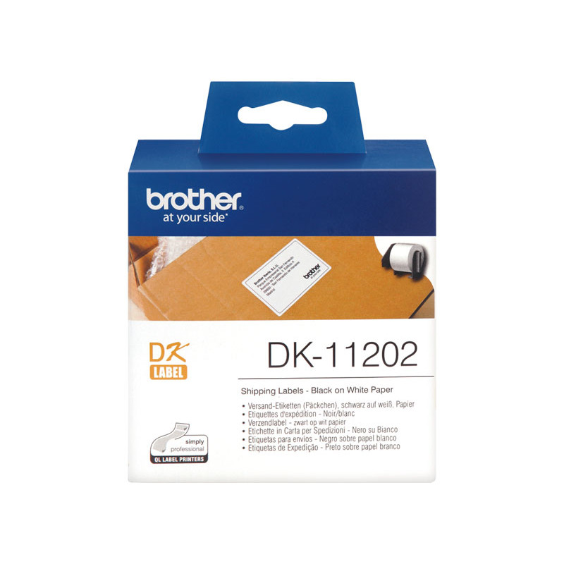 ROLLO 300 ETIQUETAS BROTHER DK11202 62 x 100 mm ROLLO 300 ETIQUETAS BROTHER DK11202 62 x 100 mm