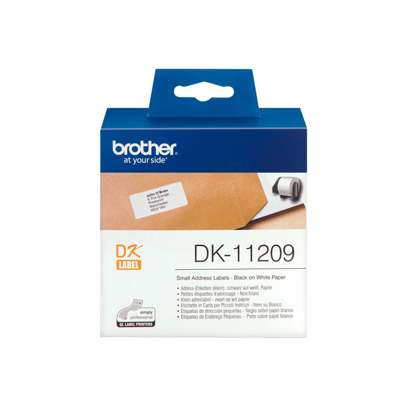 ROLLO 800 ETIQUETAS BROTHER DK11209 29mm x 62mm