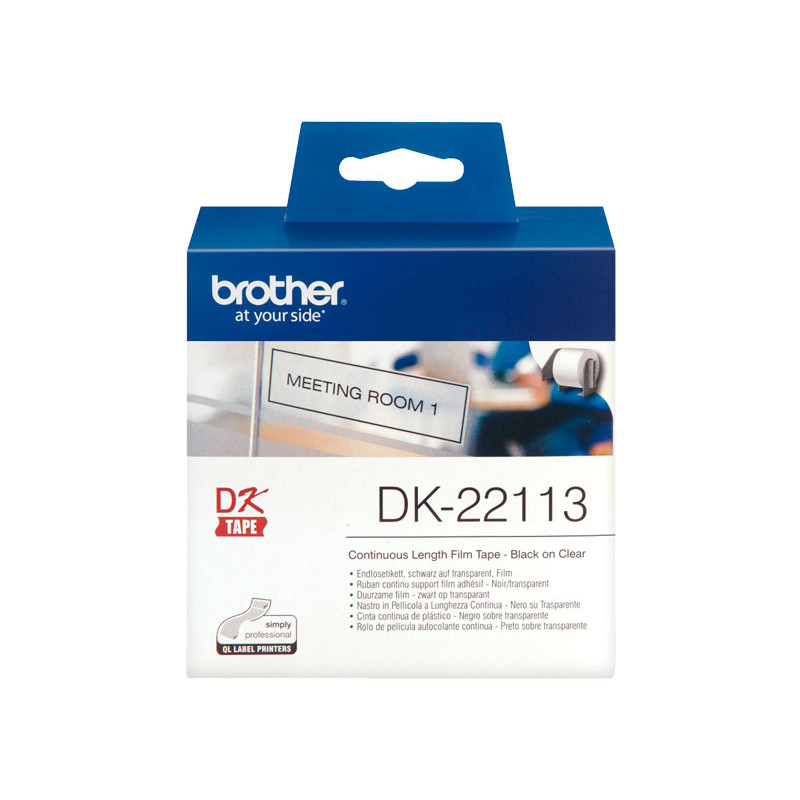 CINTA CONTINUA BROTHER DK22113 62mm PELÍCULA PLÁSTICA