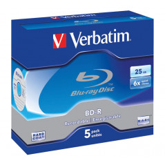 PACK 5 BD-R VERBATIM 6X 25GB SINGLE LAYER