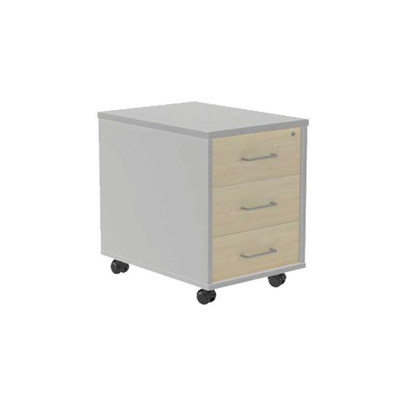 BUCK MÓVIL ROCADA SERIE STORE 3 CAJONES ALUMINIO-HAYA 43x59x58cm BUCK MÓVIL ROCADA SERIE STORE 3 CAJONES ALUMINIO-HAYA 43x59x58cm