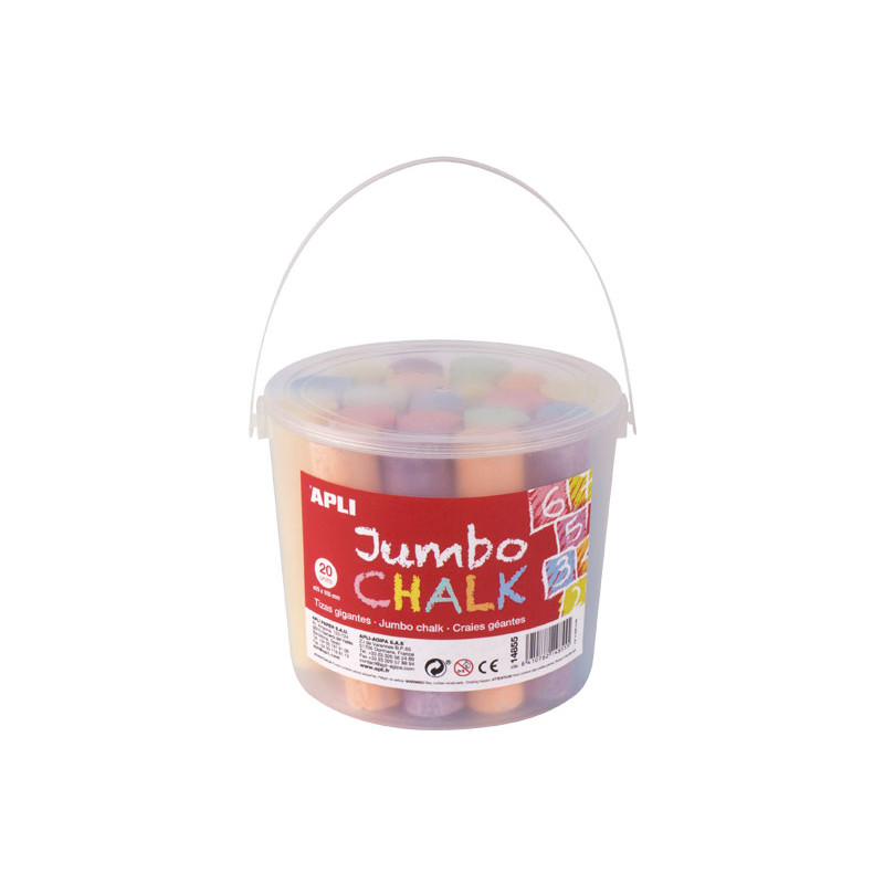 CUBO 20 TIZAS APLI JUMBO CHALK CUBO 20 TIZAS APLI JUMBO CHALK
