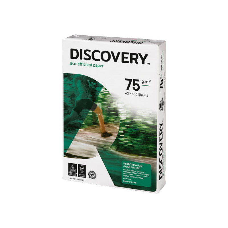PAQUETE 500h PAPEL DISCOVERY A3 75gr