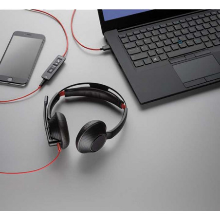 AURICULAR POLY BLACKWIRE 5220 USB C