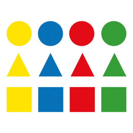 BLÍSTER 12h GOMETS APLI FIGURAS GEOMÉTRICAS GRANDES