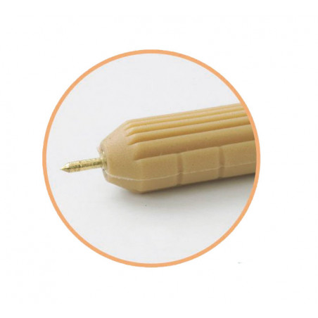 BOTE 25 PUNZONES FAIBO PUNTA DE ACERO LATONADO