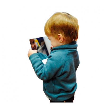 SET 8 ESPEJOS DE PLÁSTICO HENBEA 20x14cm