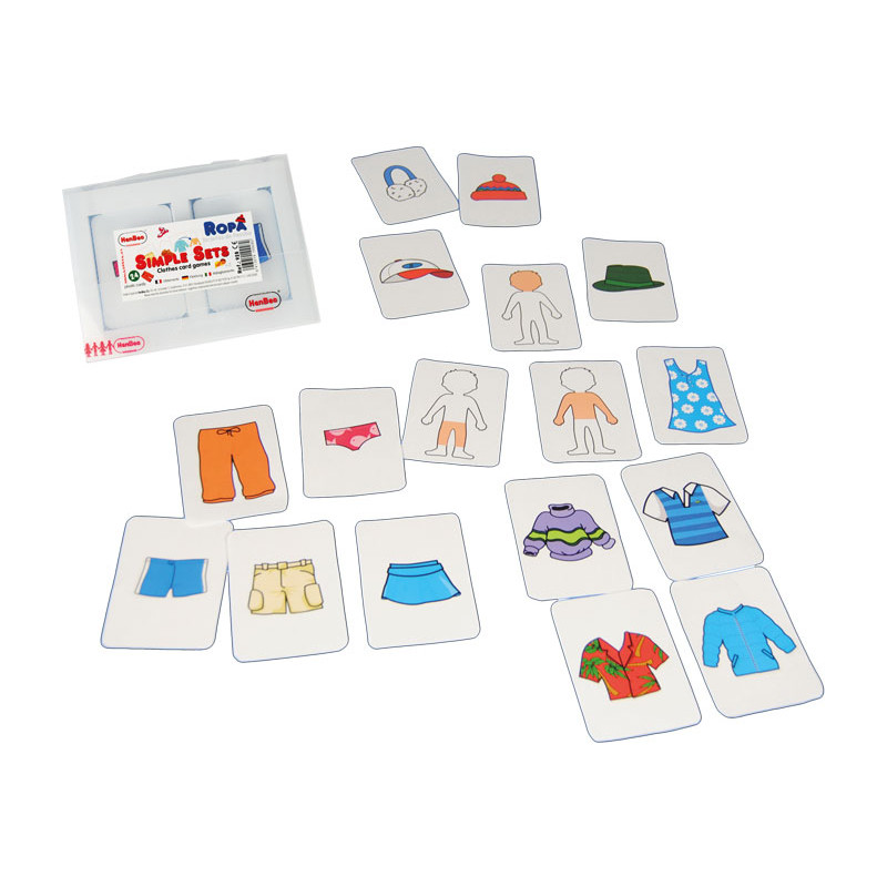 SET 24 TARJETAS HENBEA DE FAMILIAS: ROPA