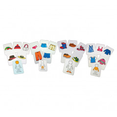 SET 24 TARJETAS HENBEA DE FAMILIAS: ROPA