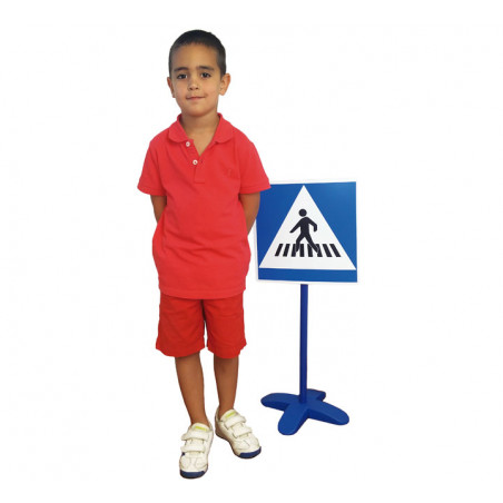 SET 6 SEÑALES DE TRÁFICO HENBEA + POSTE