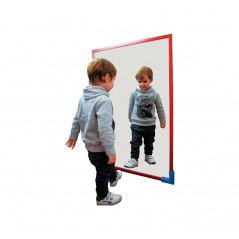 ESPEJO INFANTIL HENBEA 100x65cm MADERA TINTADA