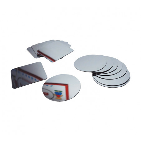 SET 16 ESPEJOS DE PLÁSTICO HENBEA 9,5x9,5cm