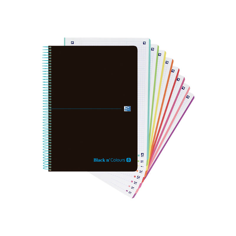 CUADERNO OXFORD "EUROPEANBOOK 8 BLACK N`COLOURS" A4+ 160h CUADERNO OXFORD "EUROPEANBOOK 8 BLACK N`COLOURS" A4+ 160h