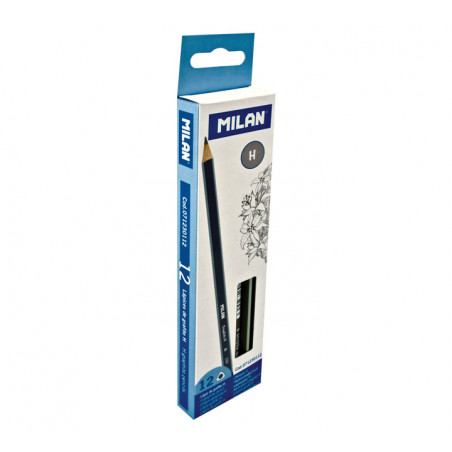 LÁPIZ TRIANGULAR MILAN GRAPHITE H