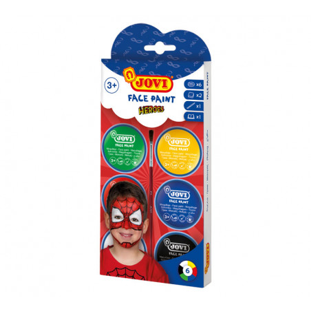 SET MAQUILLAJE CREMA JOVI 6 BOTES 8ml HEROES