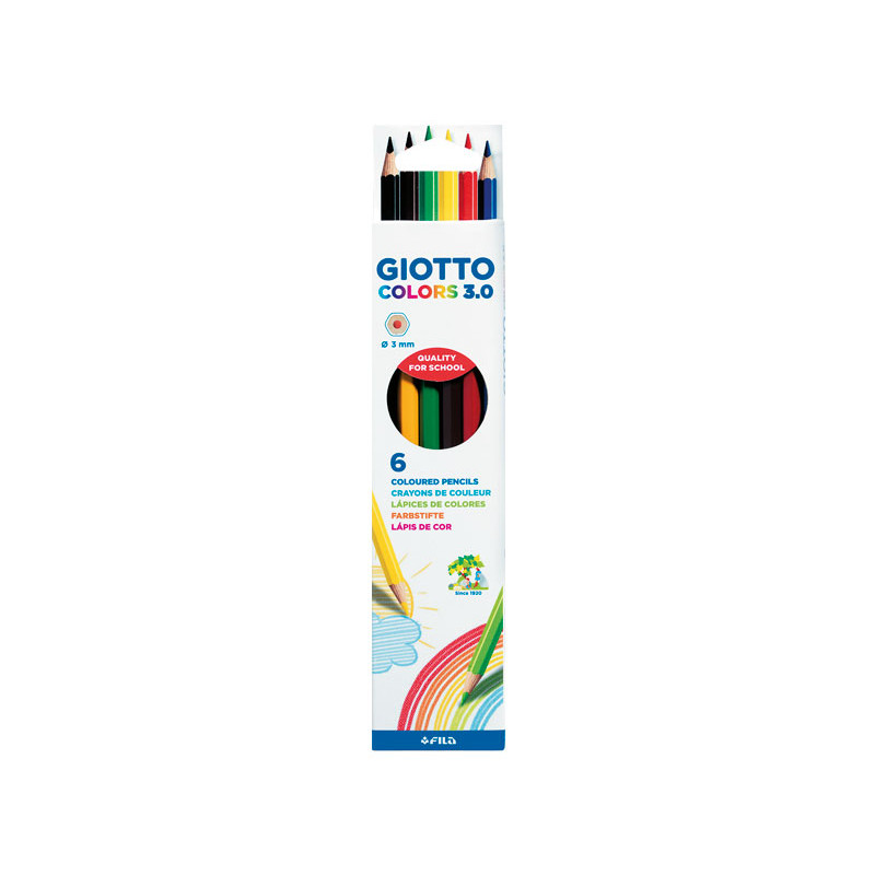 ESTUCHE 6 LÁPICES GIOTTO COLORS 3.0