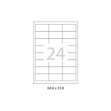 CAJA 100h ETIQUETAS A-SERIES 64,6x33,8mm